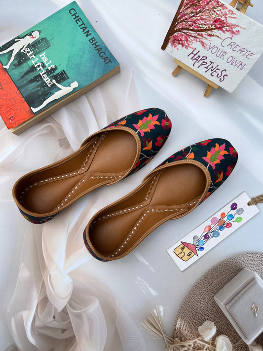 CELESTIAL ROSE JUTTIS (DEEP BLUE COLOR)