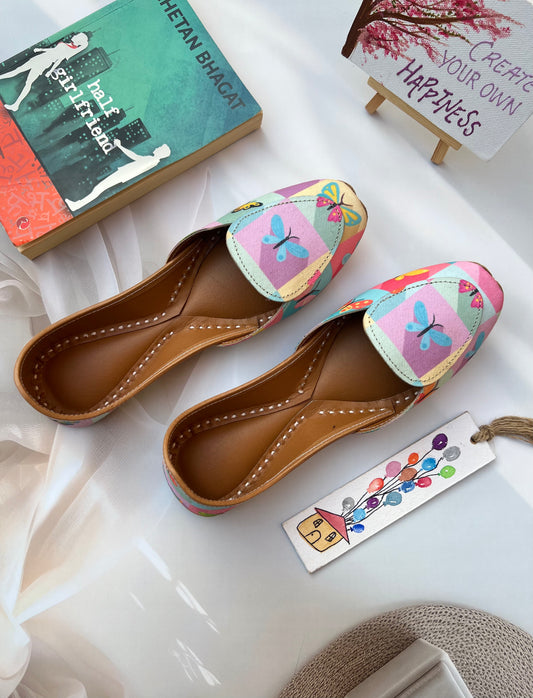 COLOURFUL BUTTERFLY LOAFERS