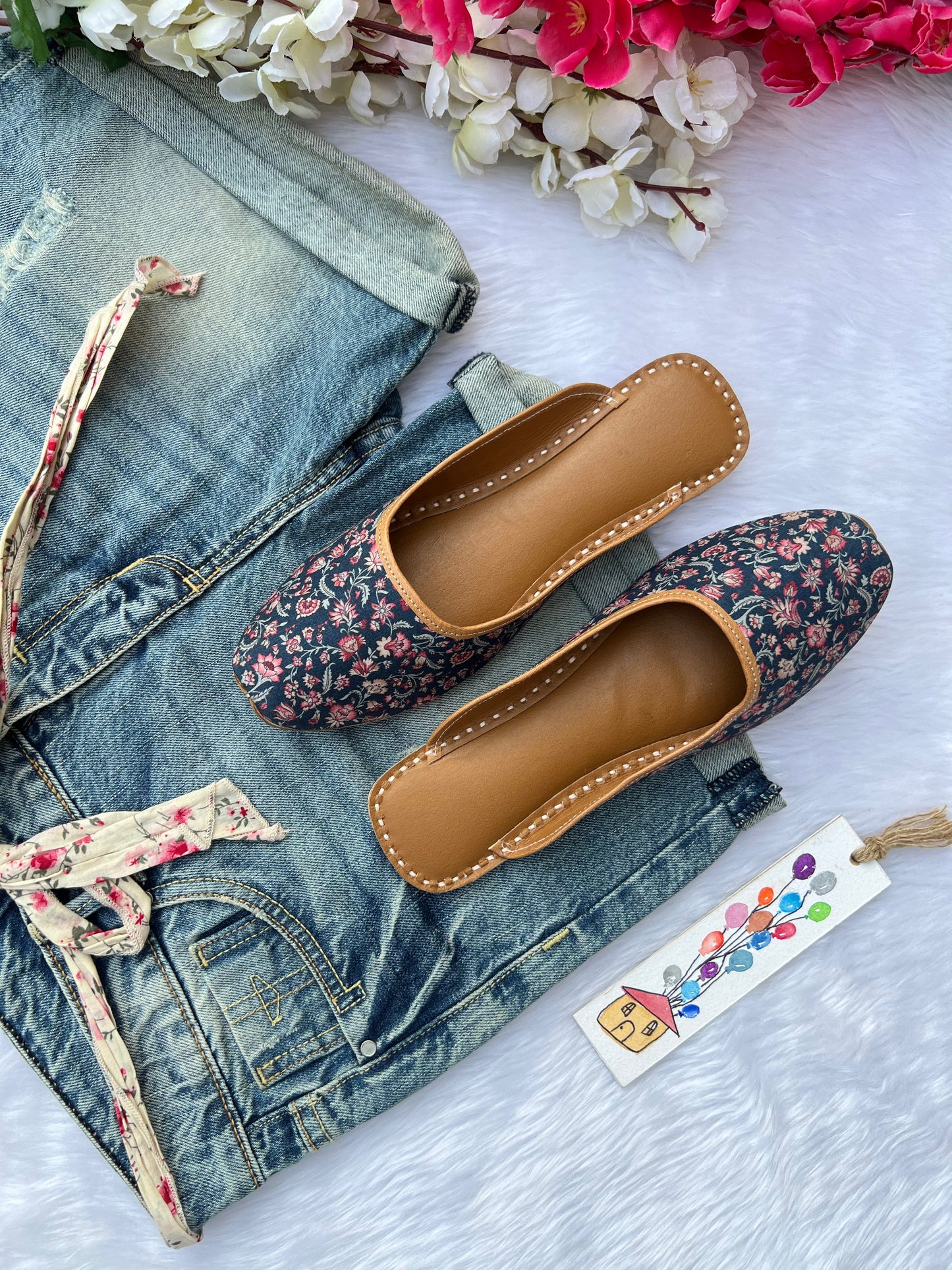 FLORISTA FOREVER SLIPONS (BLUE COLOUR)