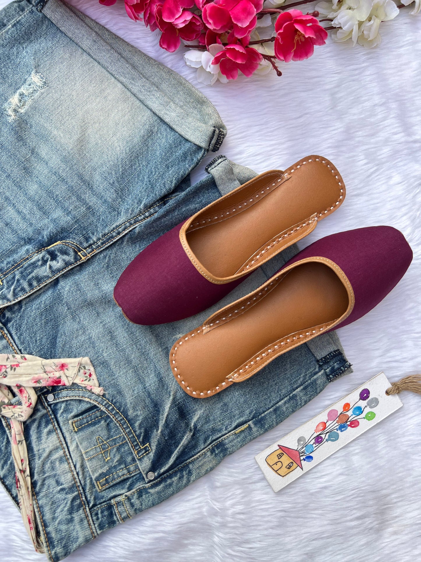 PLUM SLIPONS