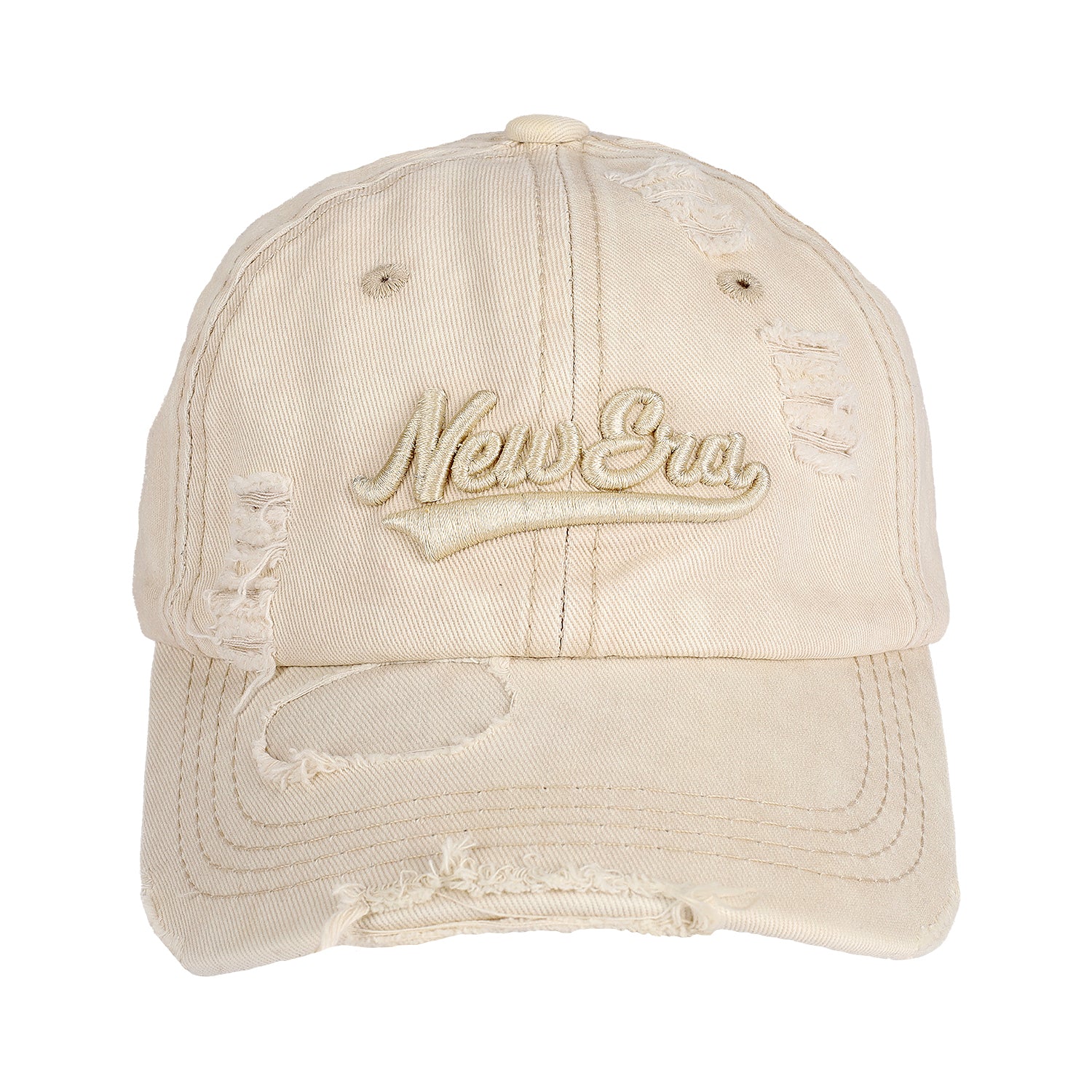 NEW ERA EMBROIDERED DENIM CAP BEIGE 4 YEARS TO 8 YEARS