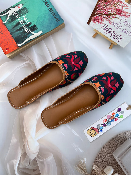 CELESTIAL ROSE SLIPONS (DEEP BLUE COLOR)