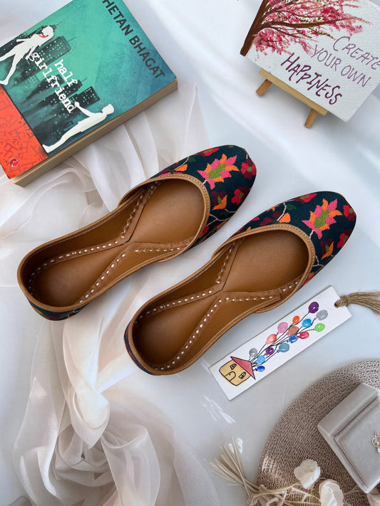 CELESTIAL ROSE JUTTIS (DEEP BLUE COLOR)