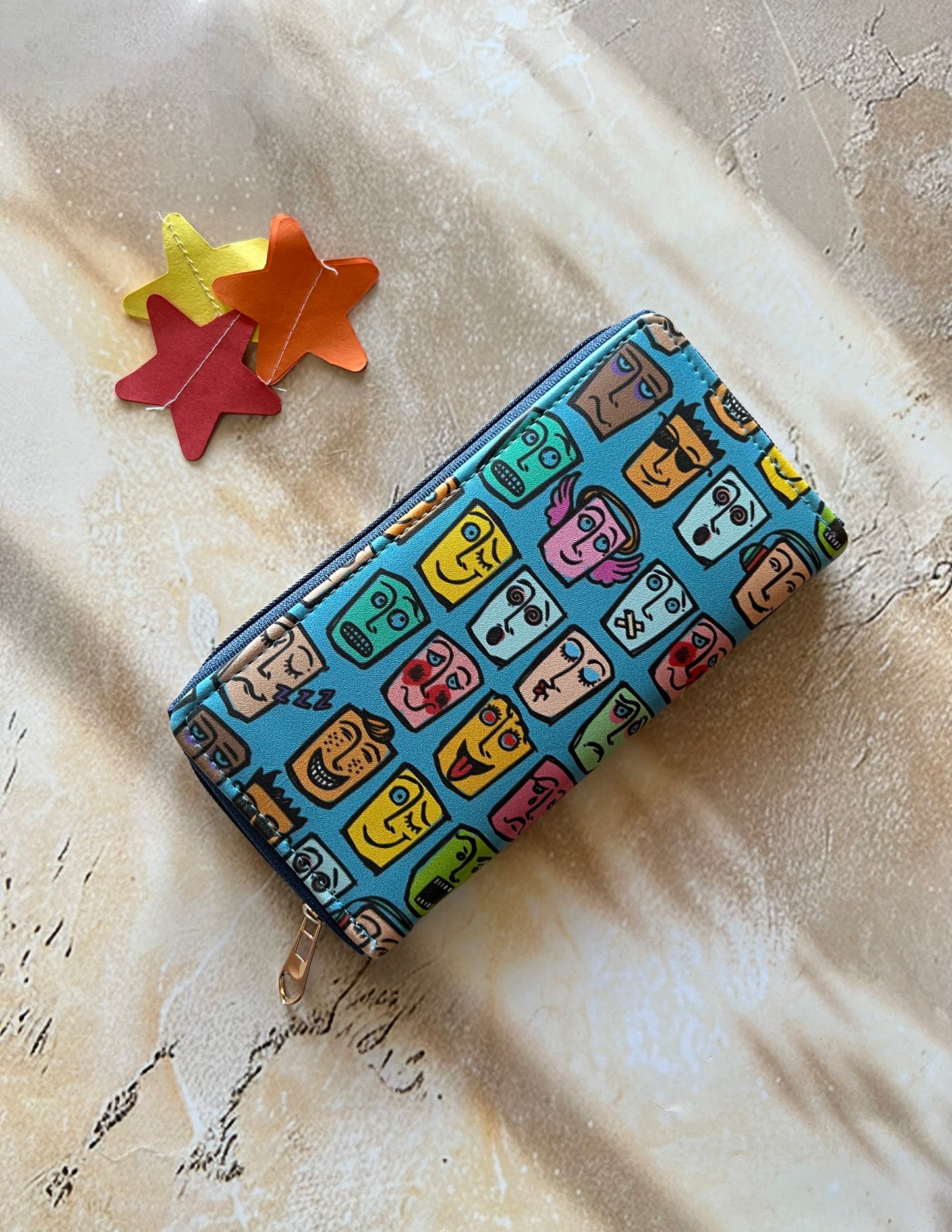 LONG WALLET:-EMOJIS (SINGLE COMPARTMENT)