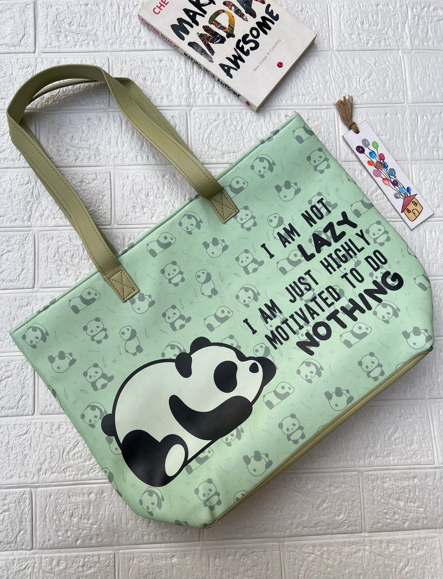 LAZY PANDA EVERYDAY TOTE