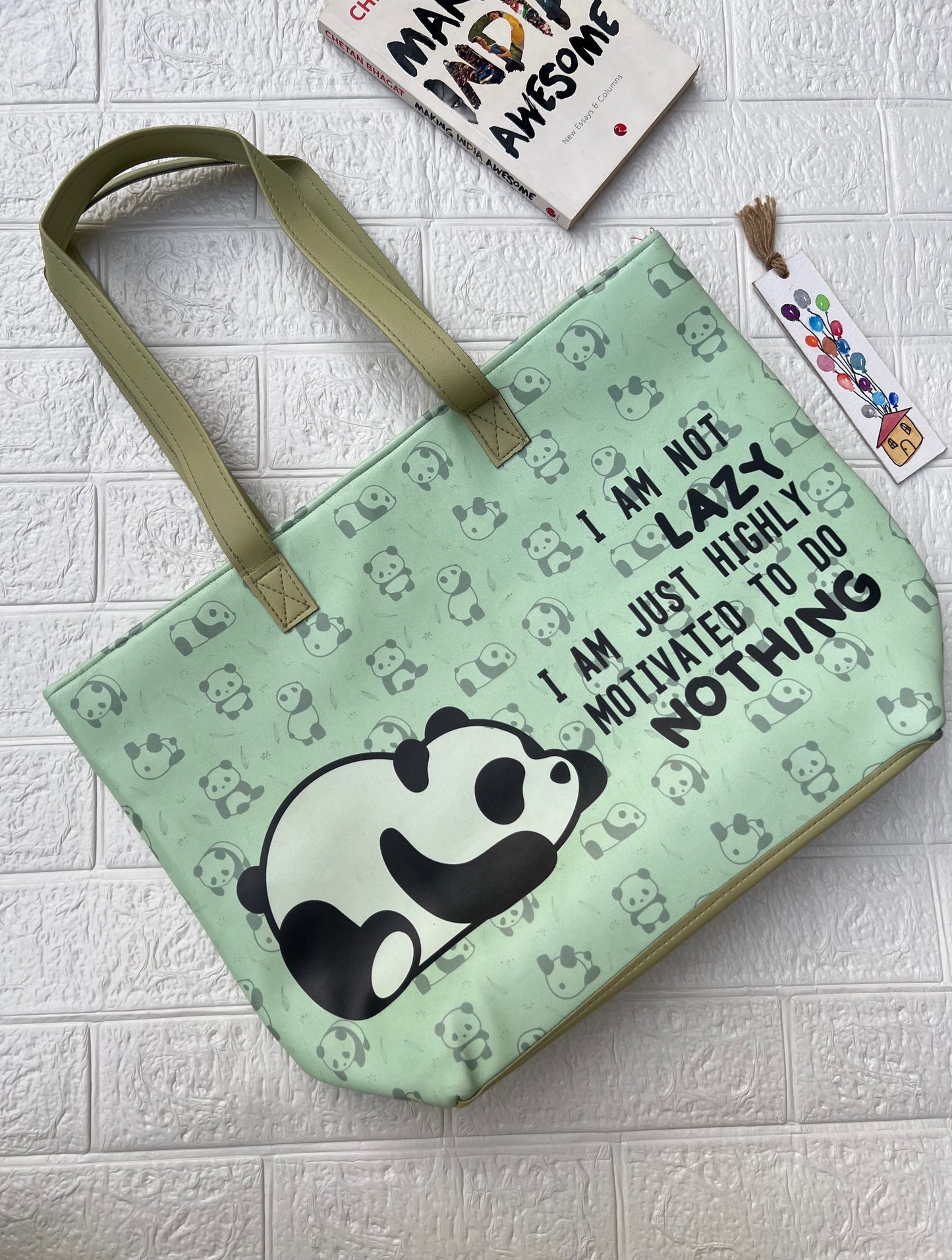 LAZY PANDA EVERYDAY TOTE