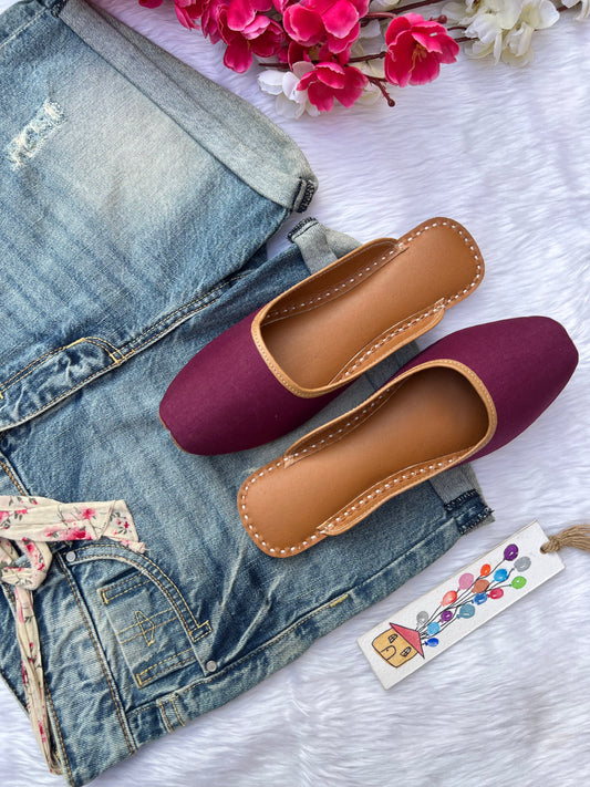 PLUM SLIPONS