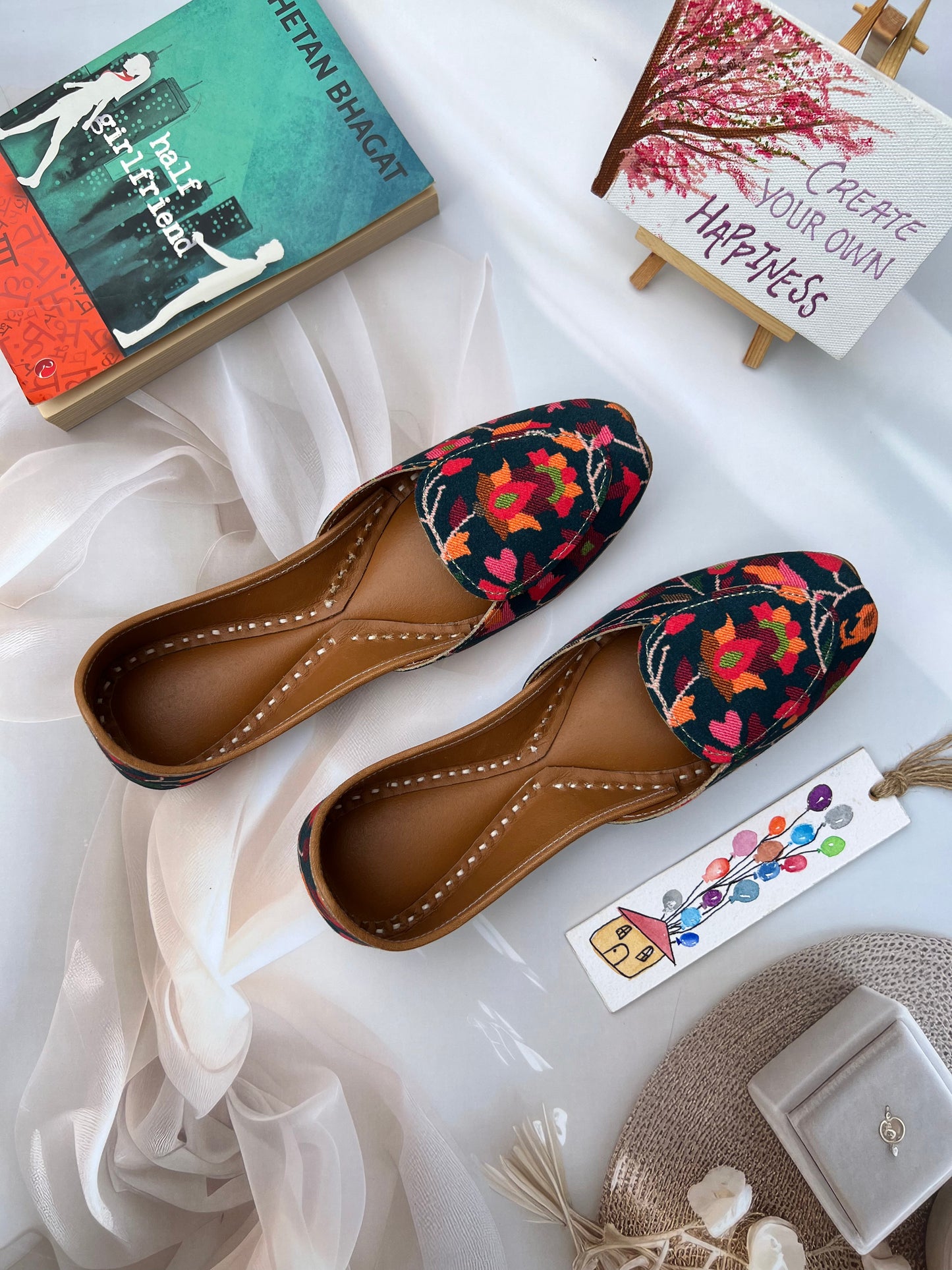 CELESTIAL ROSE LOAFERS (DEEP BLUE COLOR)
