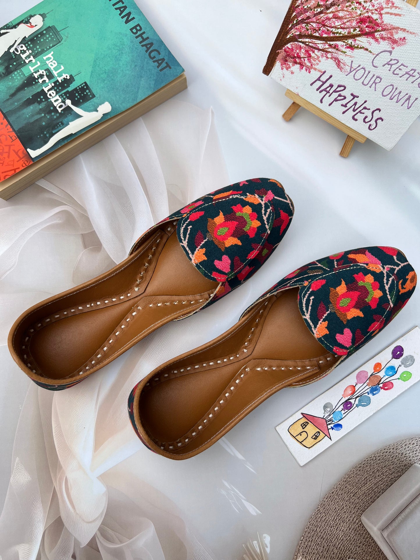 CELESTIAL ROSE LOAFERS (DEEP BLUE COLOR)