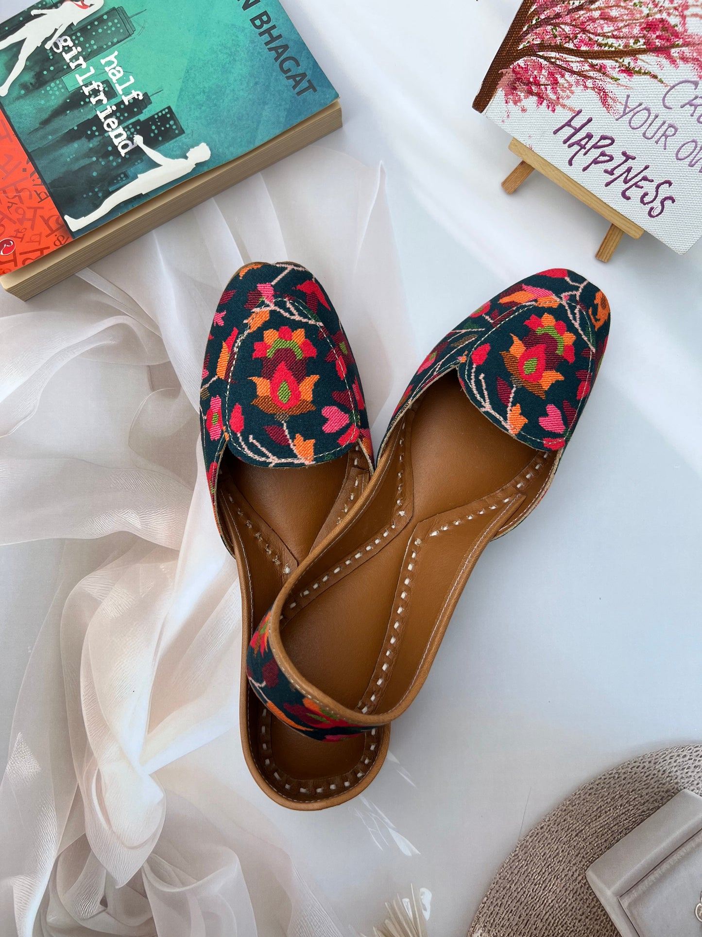 CELESTIAL ROSE LOAFERS (DEEP BLUE COLOR)