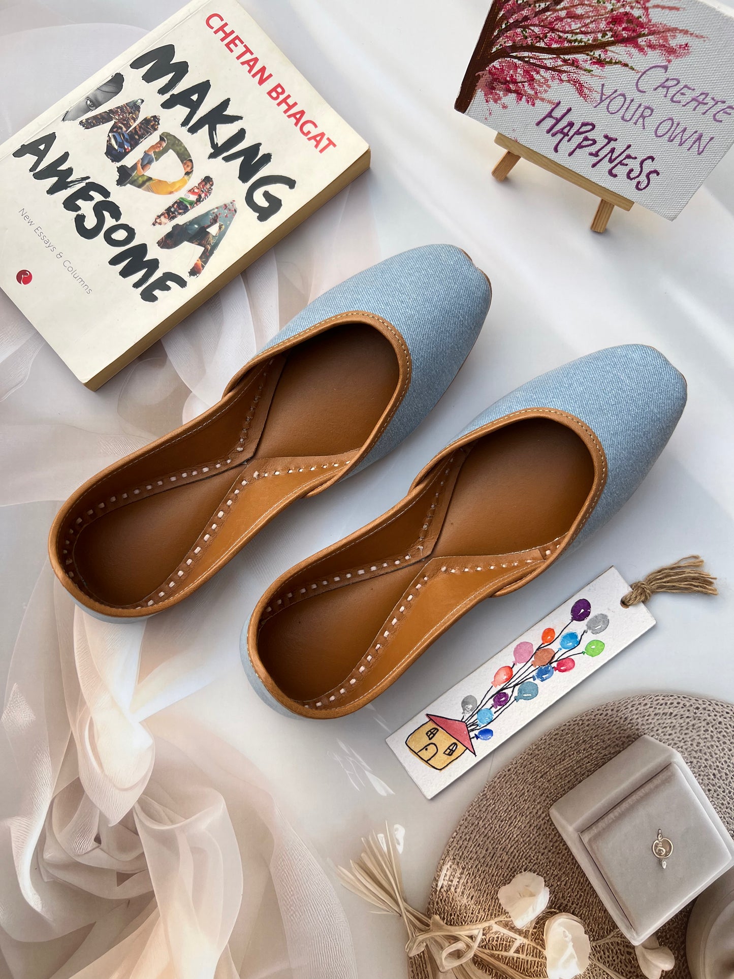 PURANI JEANS JUTTIS (DENIM COLOUR)