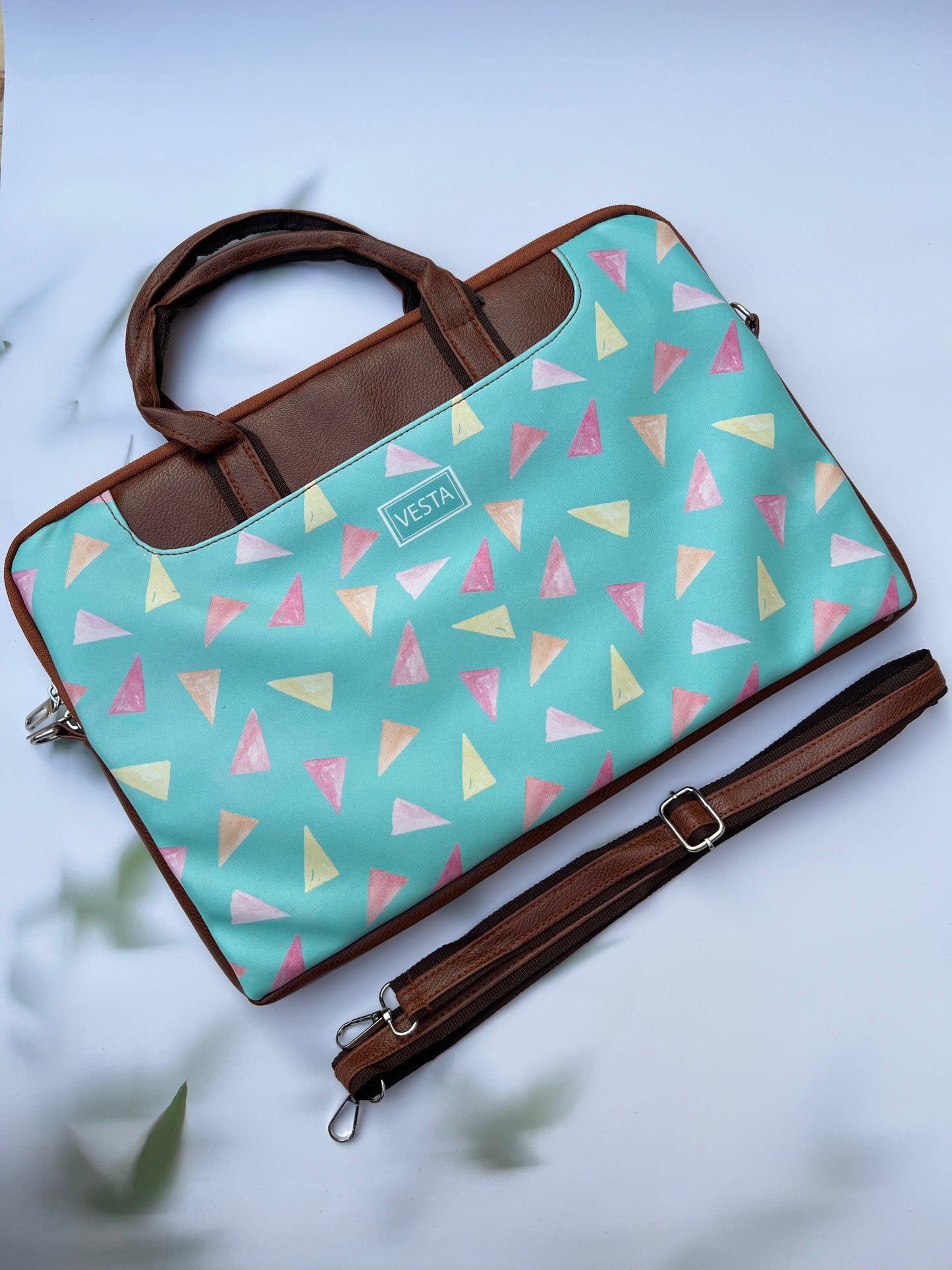 LAPTOP BAG:- BLUE LAGOON