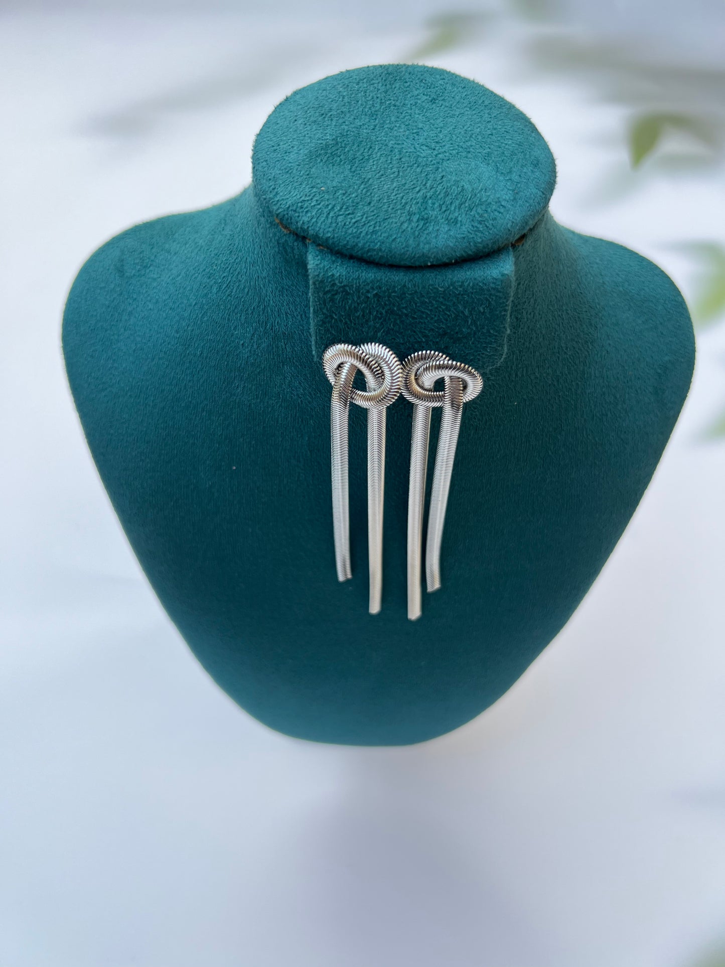 EARRINGS :- SILVER HOOPS