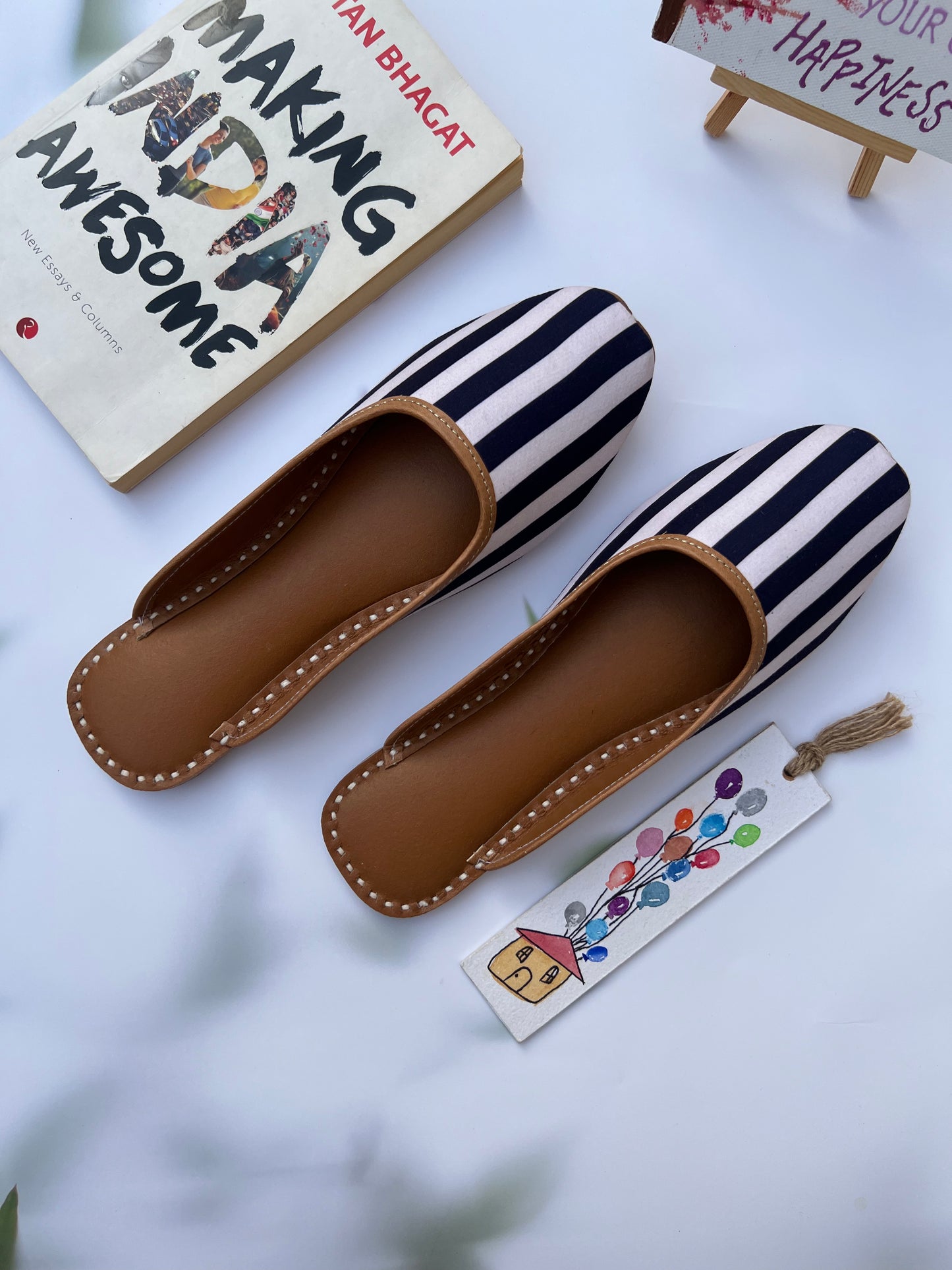 NAVIGATOR SLIPONS (BLUE AND BEIGE)