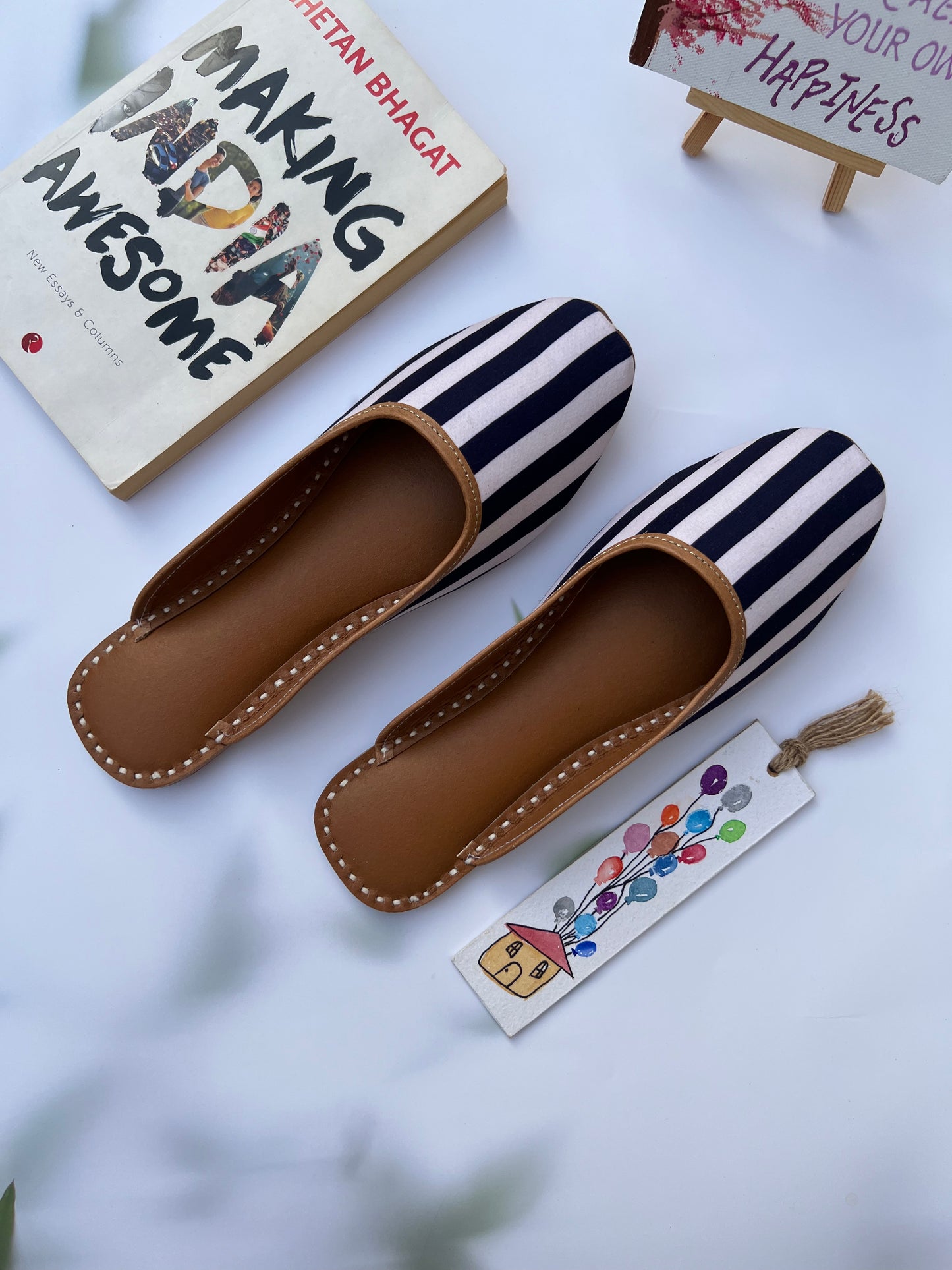 NAVIGATOR SLIPONS (BLUE AND BEIGE)