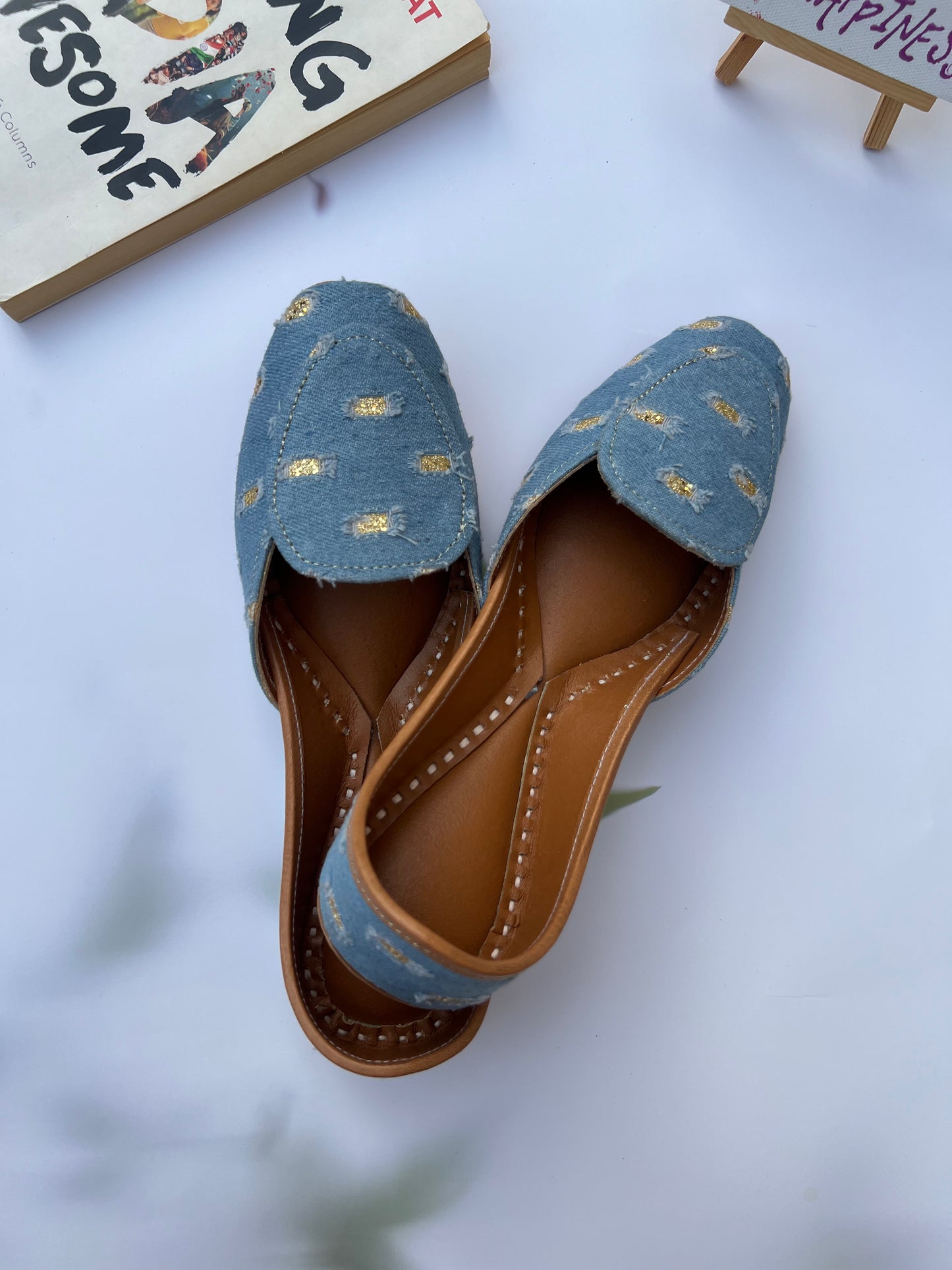 SPARKLE JEANS LOAFERS