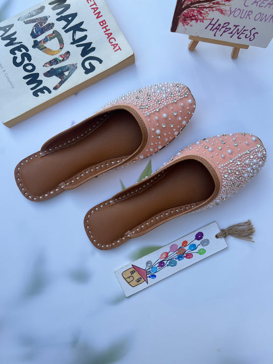 PEARL SLIPONS PEACH