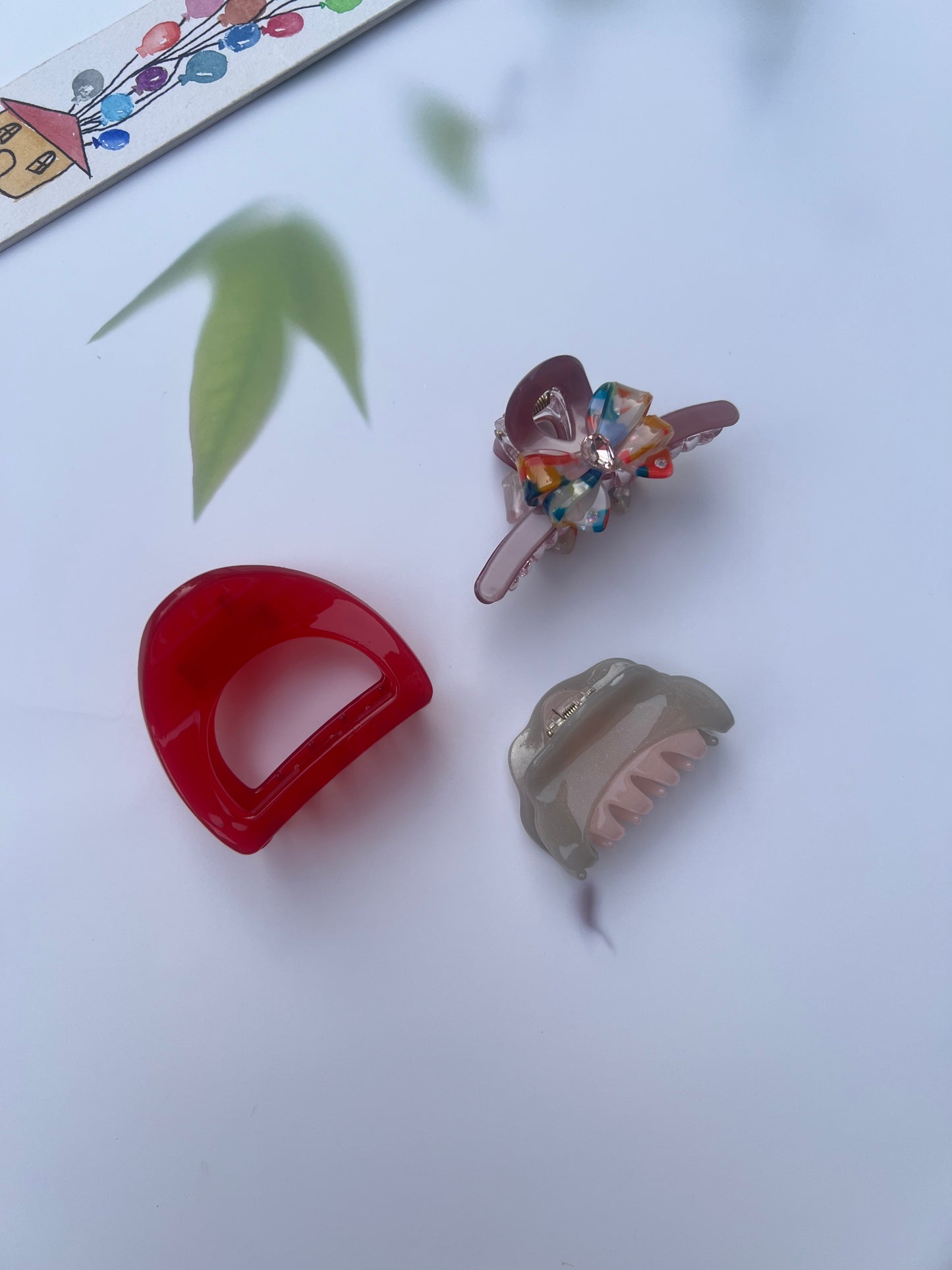 CRIMSON CRUSH CLAW CLIPS:- PACK OF 3