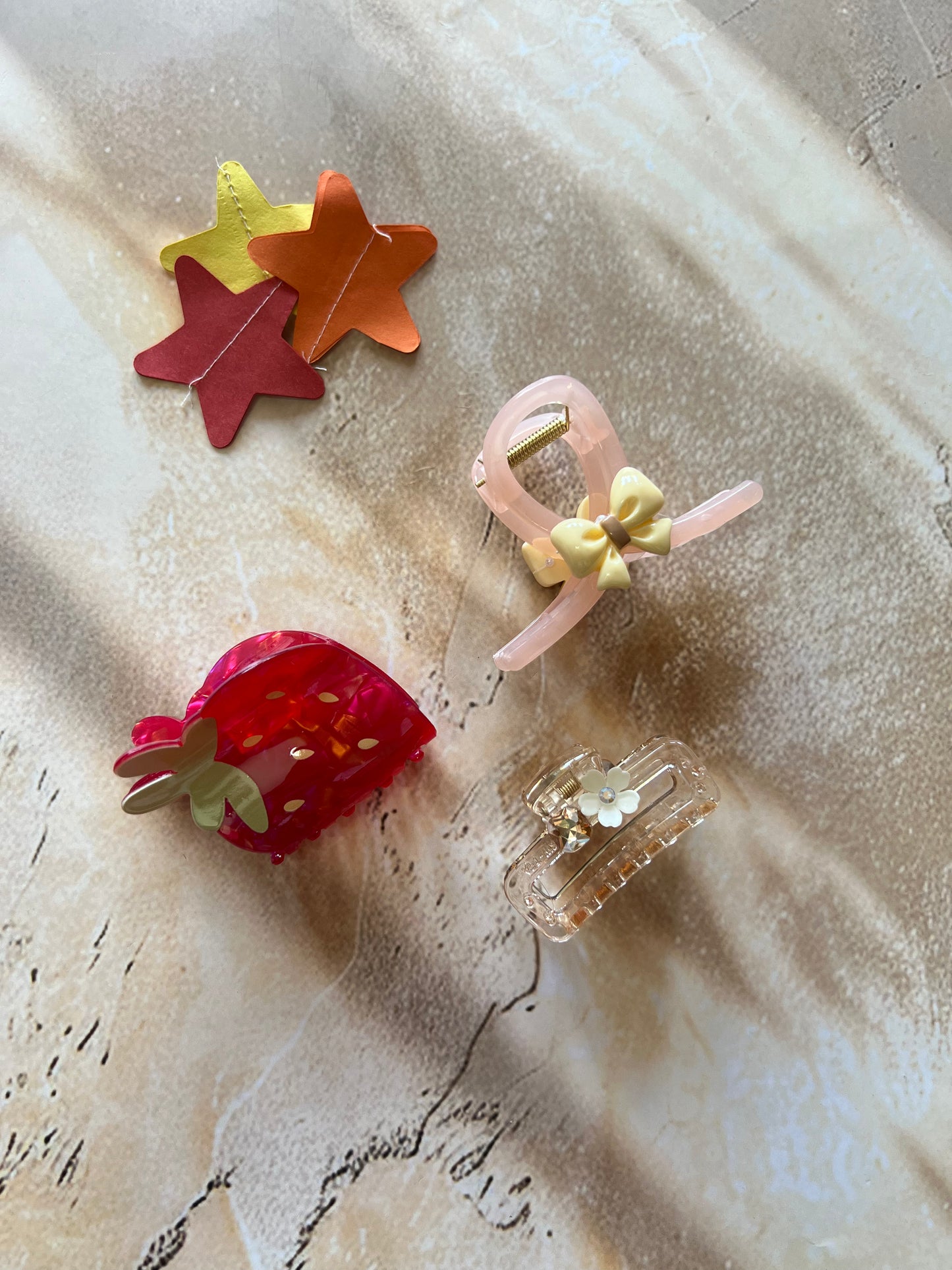 BERRY-MERRY CLAW CLIPS:- PACK OF 3