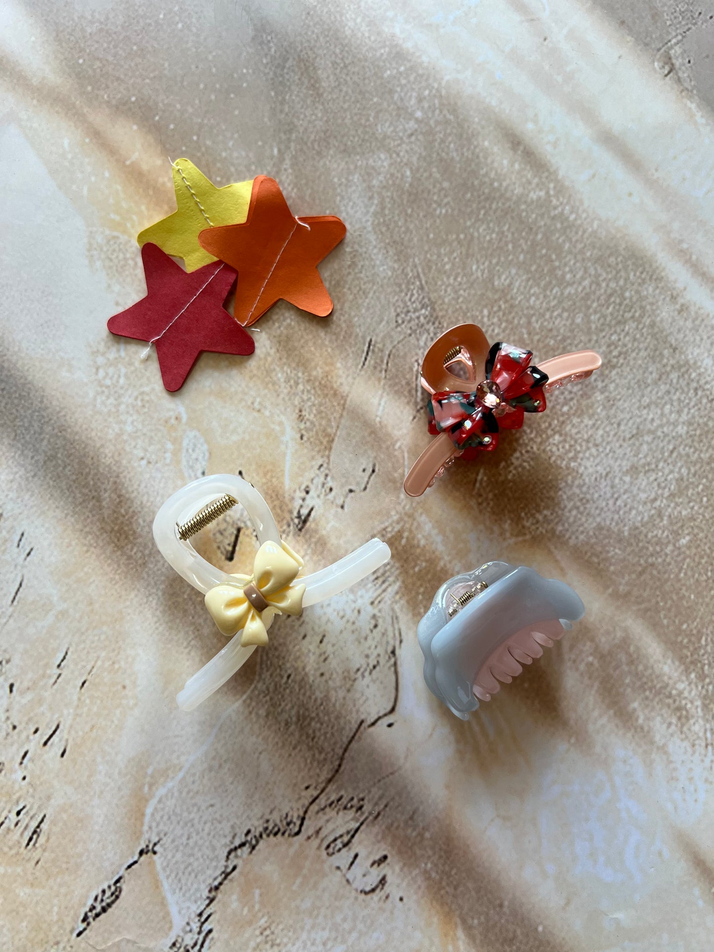 CANDY FLOSS CLAW CLIPS:- PACK OF 3